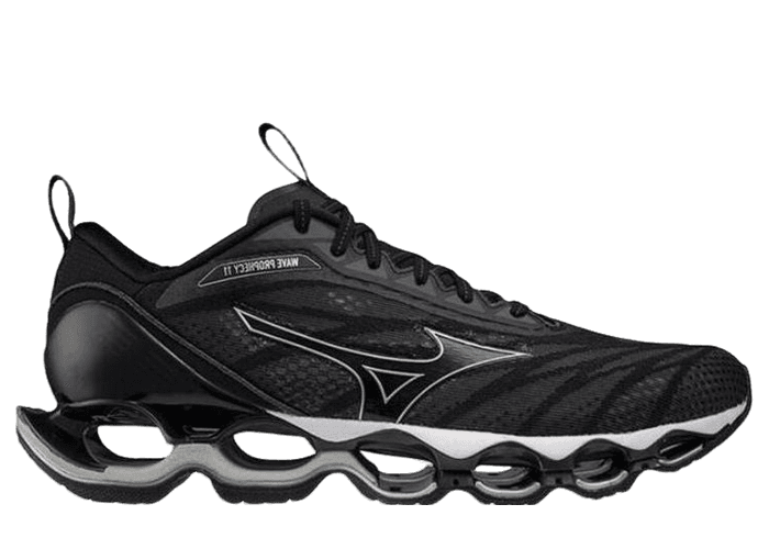Mizuno Wave Prophecy 11 Shock Absorption Breathable Gray Silver Black