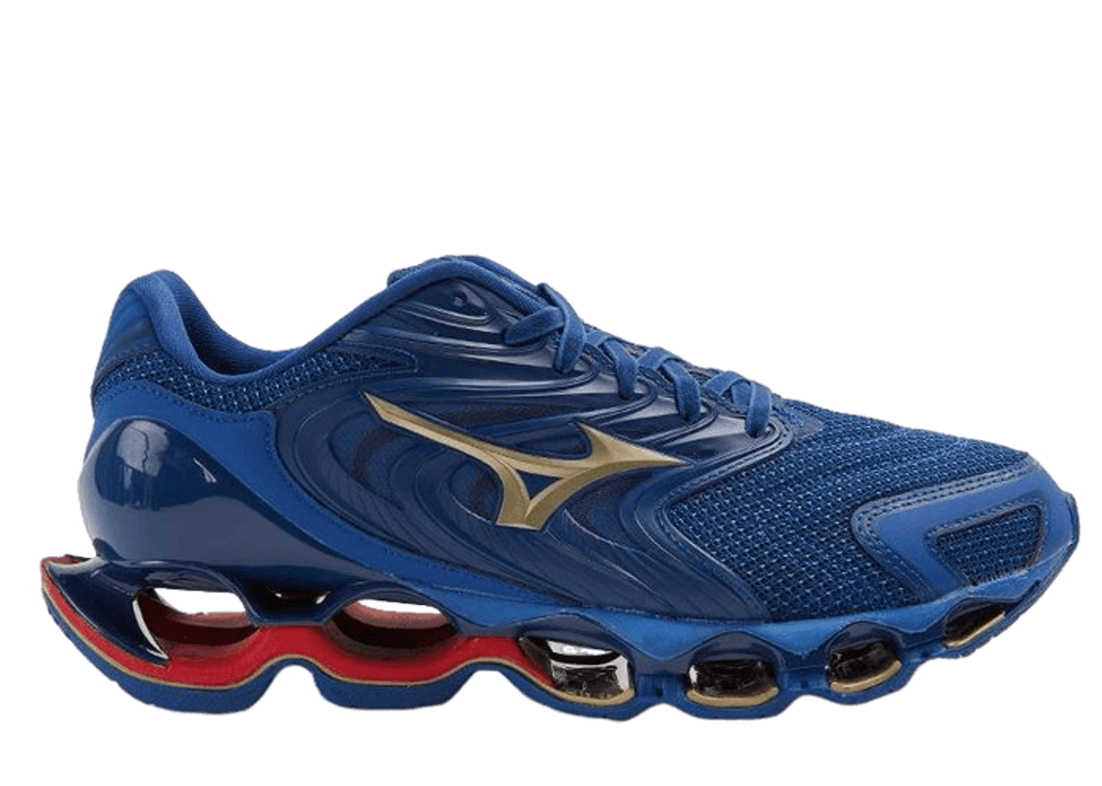 Mizuno Wave Prophecy 12S Dark Blue Gold Wine Red