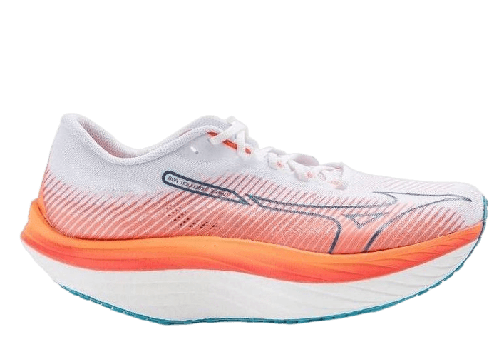 Mizuno Wave Rebellion Pro White Orange