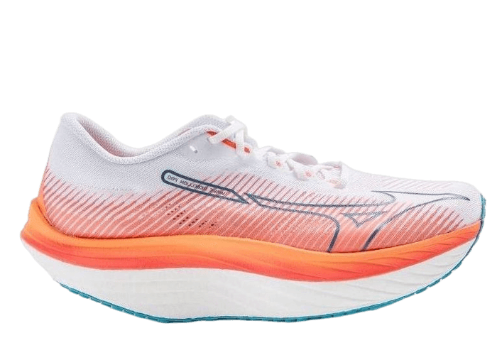 Mizuno Wave Rebellion Pro White Orange