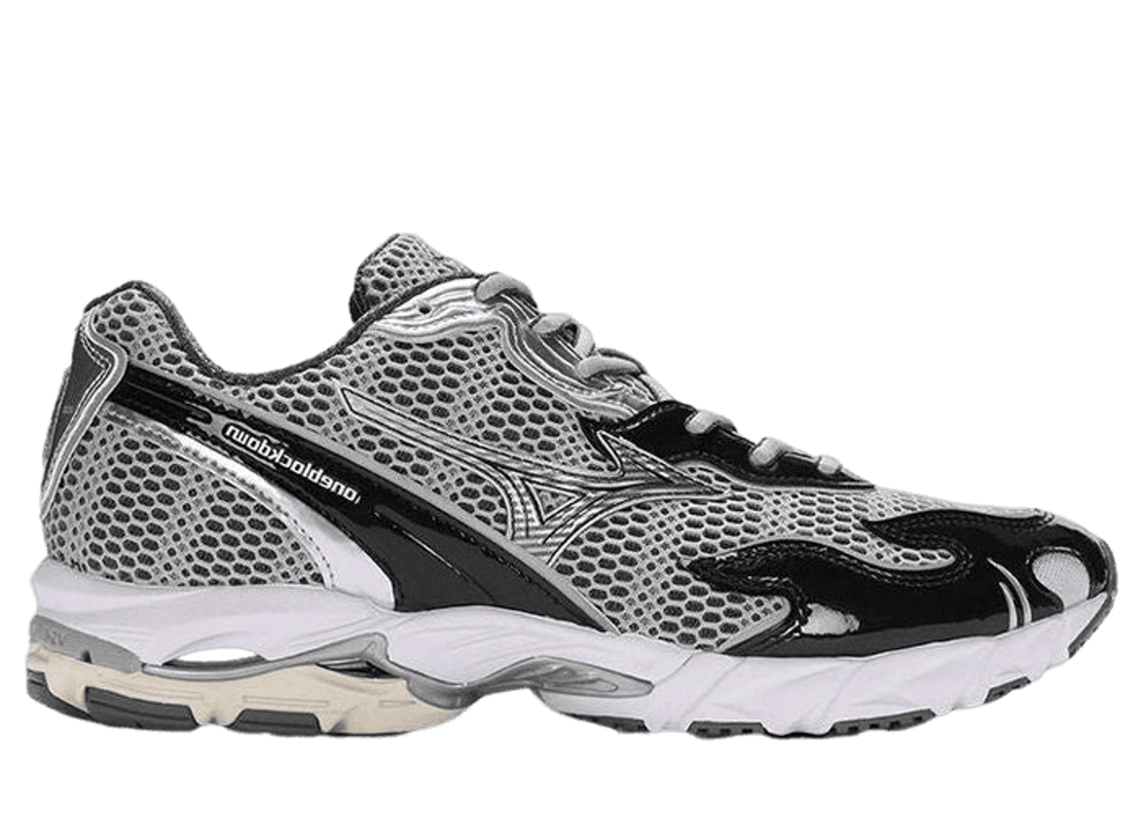 Mizuno Wave Rider 10 Flame Wave One Block Down Onyx
