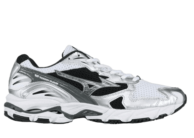 Mizuno Wave Rider 10 White Black Silver