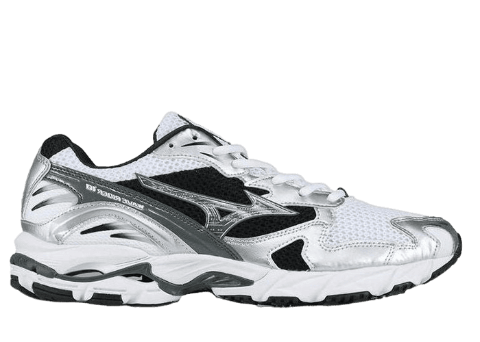 Mizuno Wave Rider 10 White Black Silver