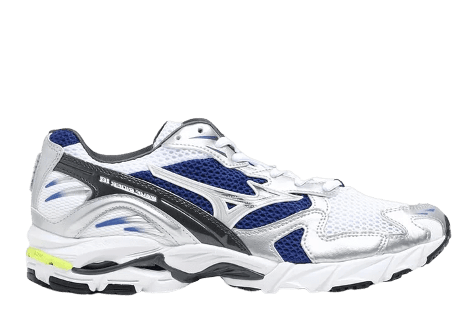 Mizuno Wave Rider 10 White Silver Blue