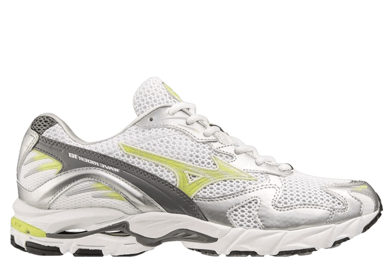 Mizuno Wave Rider 10 White Sunny Lime
