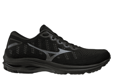 Mizuno Wave Rider 25 Waveknit Black Dark Grey