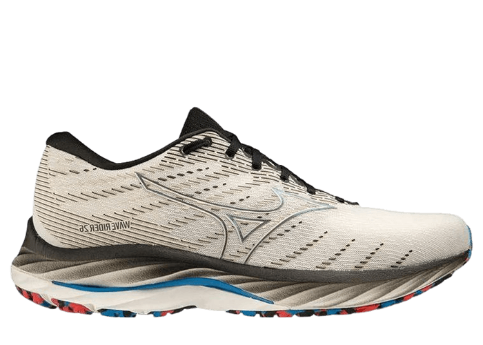 Mizuno Wave Rider 26 2E Wide White Black