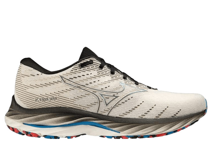 Mizuno Wave Rider 26 2E Wide White Black