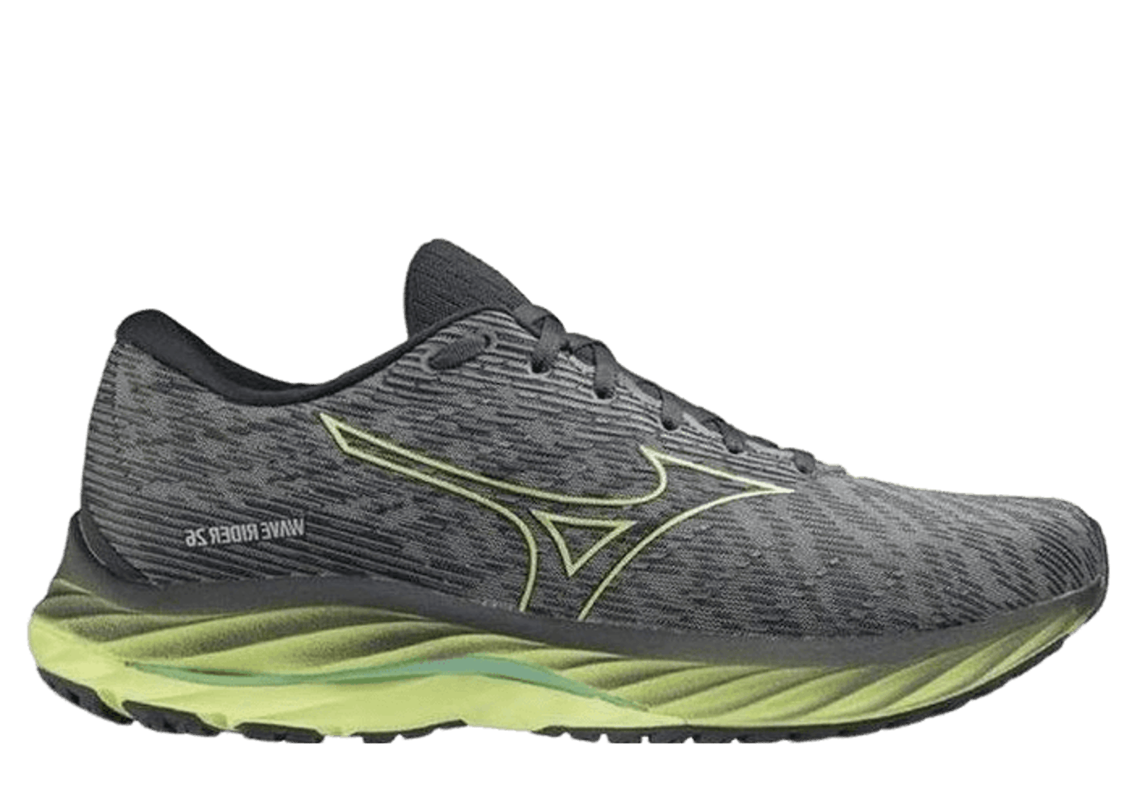 Mizuno Wave Rider 26 Grey Volt Green