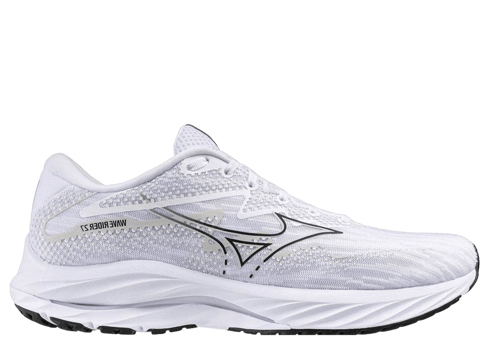 Mizuno Wave Rider 27 Super Wide White Black