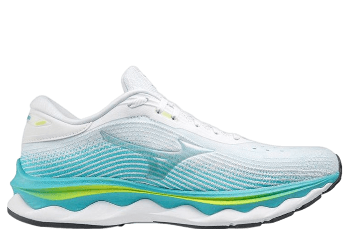 Mizuno Wave Sky 5 White Blue Curacao (W)
