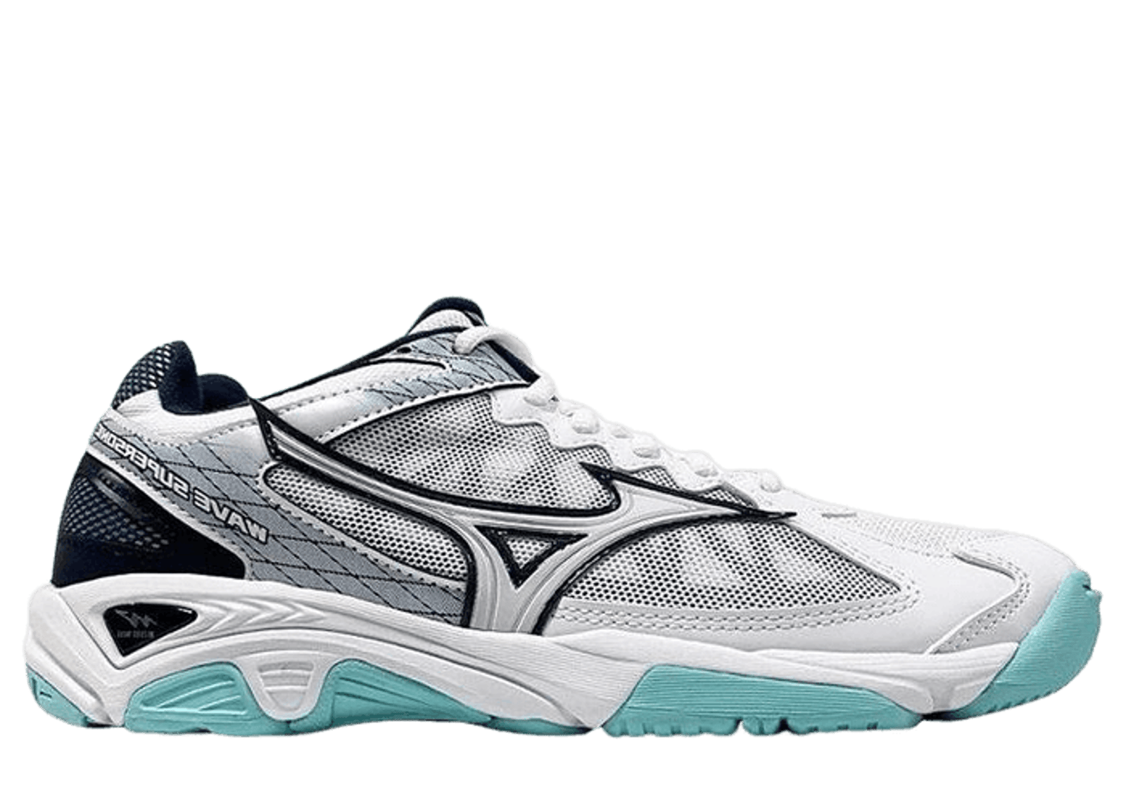 Mizuno Wave Supersonic White Grey Sky Blue