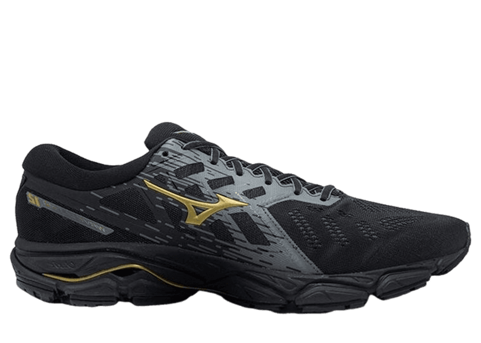 Mizuno Wave Ultima 12 Black Gray Gold