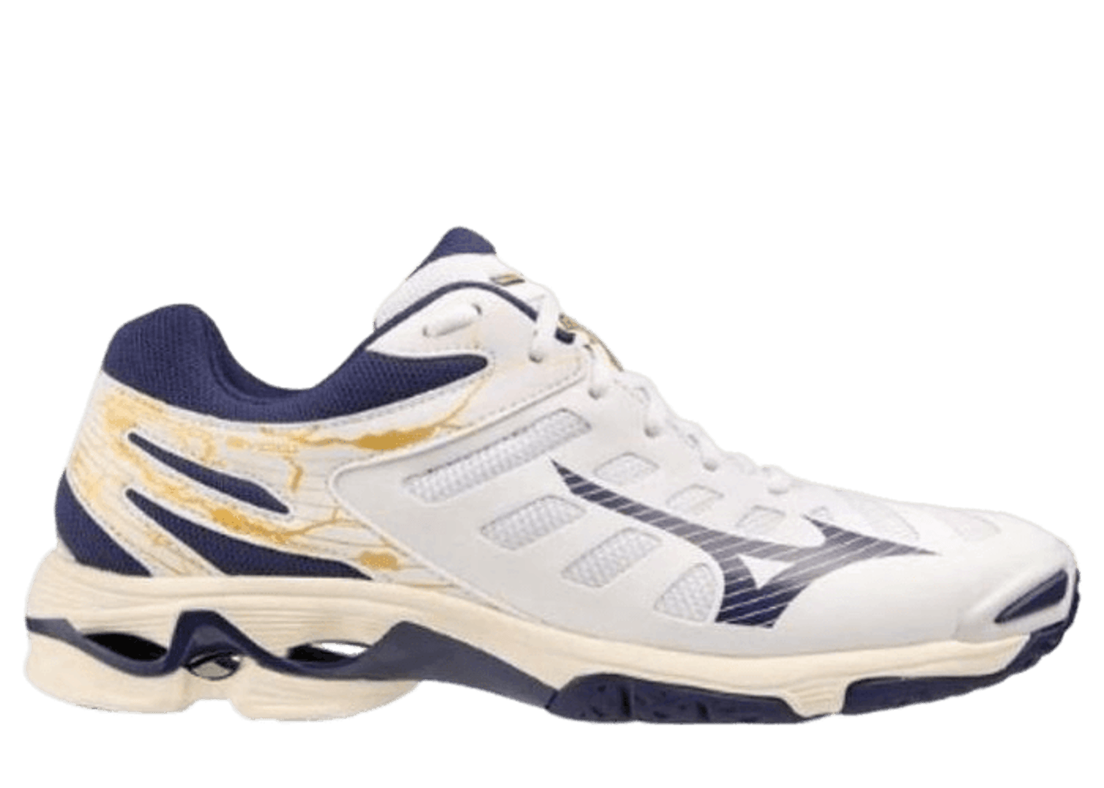 Mizuno Wave Voltage White Navy