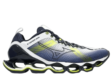 Mizuno Wave X 10 Shock Absorption Non-Slip Wear-resistant Low Tops White Green Black Yellow Blue
