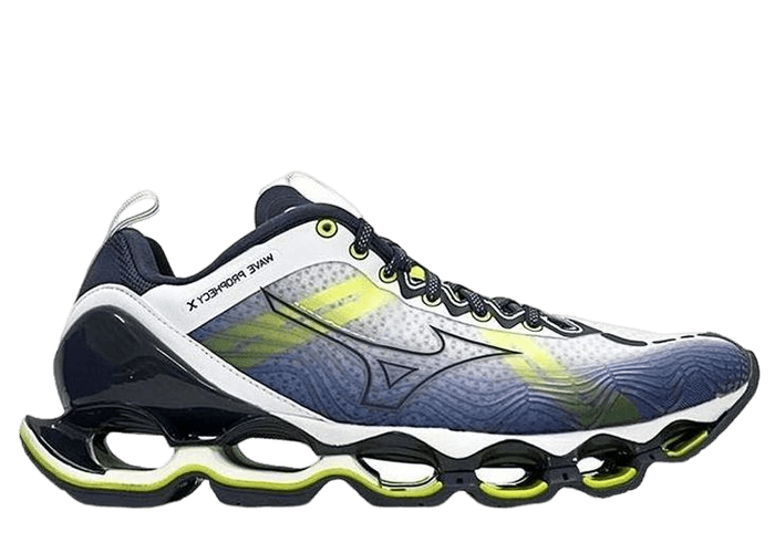 Mizuno Wave X 10 Shock Absorption Non-Slip Wear-resistant Low Tops White Green Black Yellow Blue