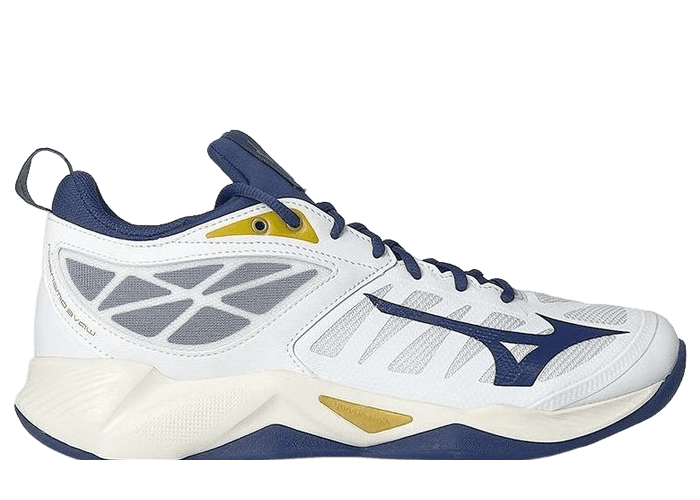 Mizuno White Dimension White Blue Ribbon