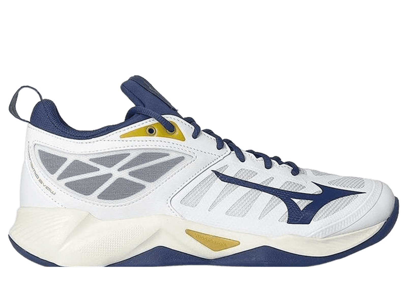 Mizuno White Dimension White Blue Ribbon