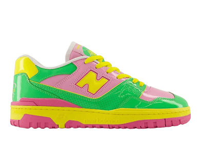 New Balance 550 Y2K Patent Leather Pink Green