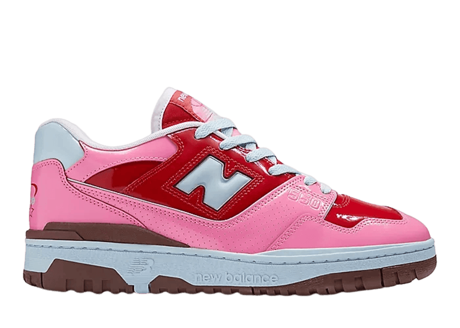 New Balance 550 Y2K Patent Leather Red Pink