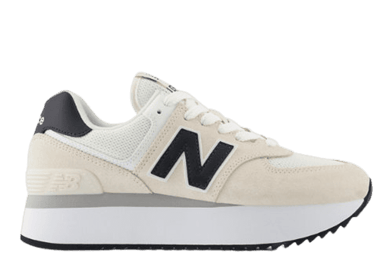 New Balance 574+ Beige White Black (W)