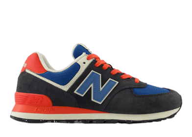 New Balance 574 Black Blue Red