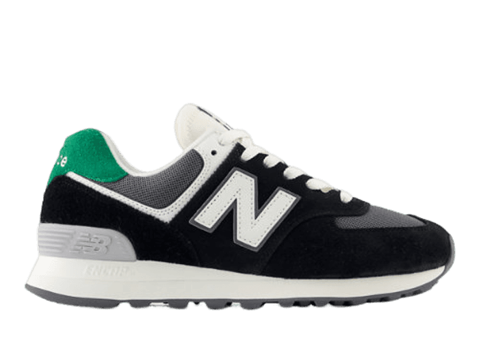 New Balance 574 Black Grey Green (W)