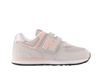 New Balance 574 Core Hook & Loop Grey Pink (GS)