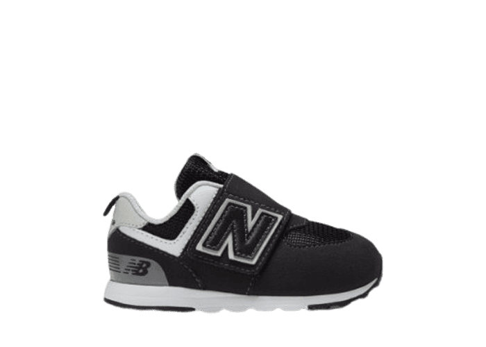 New Balance 574 NEW B Hook & Loop Black Grey (GS)