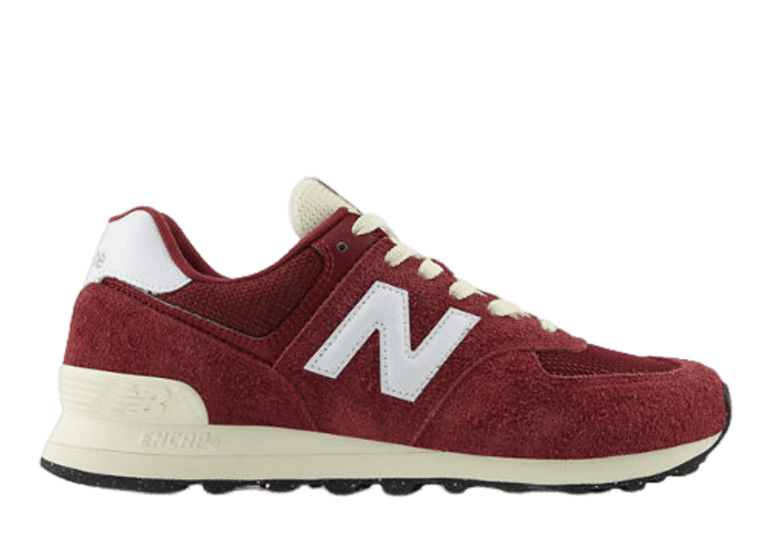 New Balance 574 Red White Beige