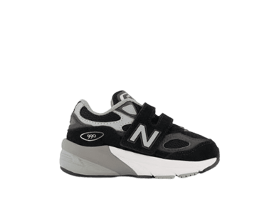 New Balance 990v6 Hook and Loop Black Grey (GS)