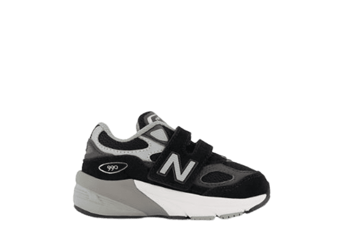 New Balance 990v6 Hook and Loop Black Grey (GS)