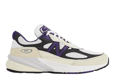 New Balance 990v6 MiUSA Teddy Santis White Black Plum