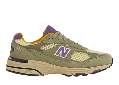 New Balance 993 Made in USA Olive Leaf Maize