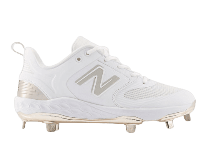 New Balance Fresh Foam X Velo v3 Champagne Metallic Softball White Brown (W)