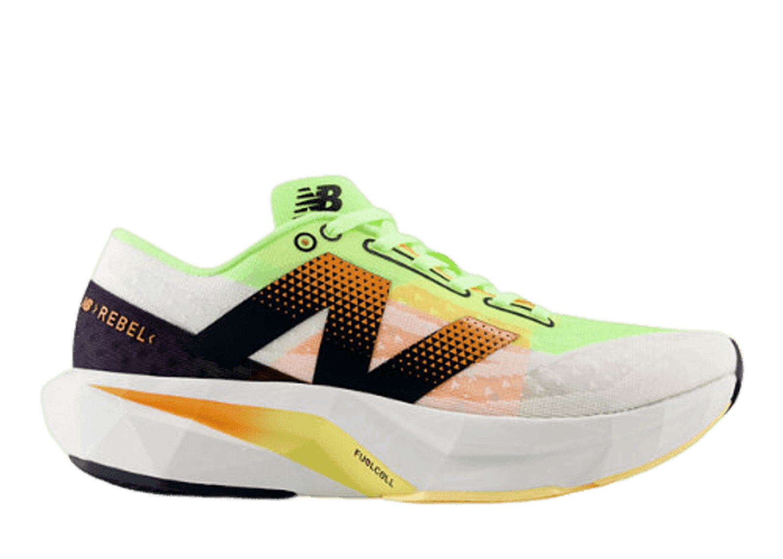 New Balance FuelCell Rebel v4 White Green Orange (W) - WFCXLA4 New Balance FuelCell Rebel v4 White Green Orange (W) - WFCXLA4