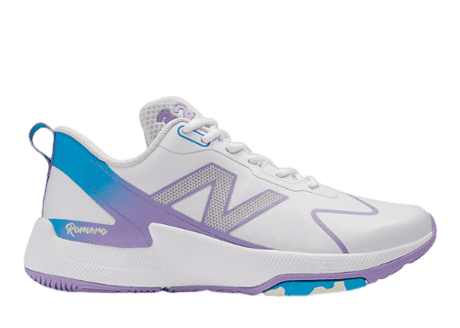 New Balance FuelCell Romero Duo Trainer Unity of Sport Softball White Purple Blue (W)
