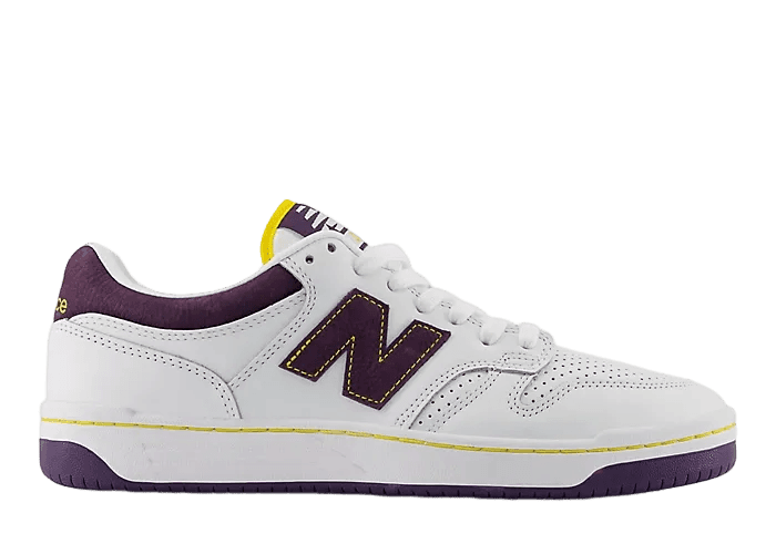 New Balance バスケットボールシューズ ホワイト/パープル New Balance Numeric 480 Eighties Pack Los Angeles Lakers - NM480PST