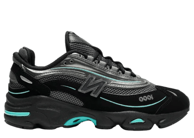 New Balance 1000 Black Tiffany Blue