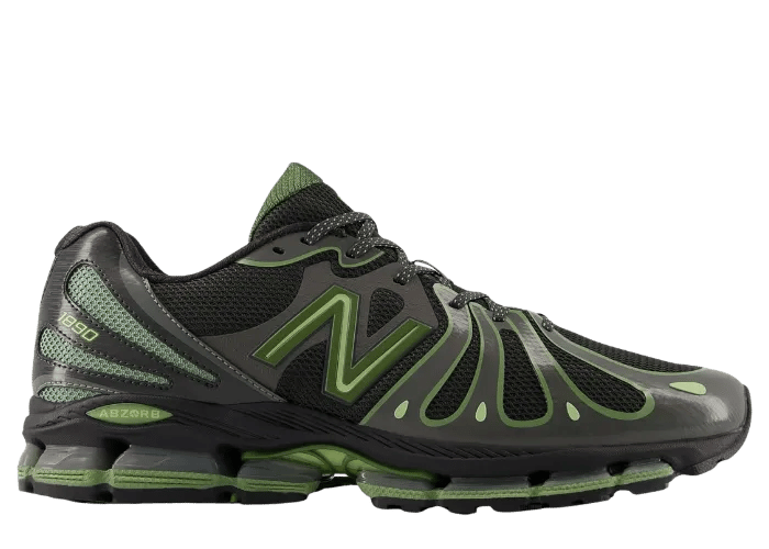New Balance 1890 Faded Black Utility Green