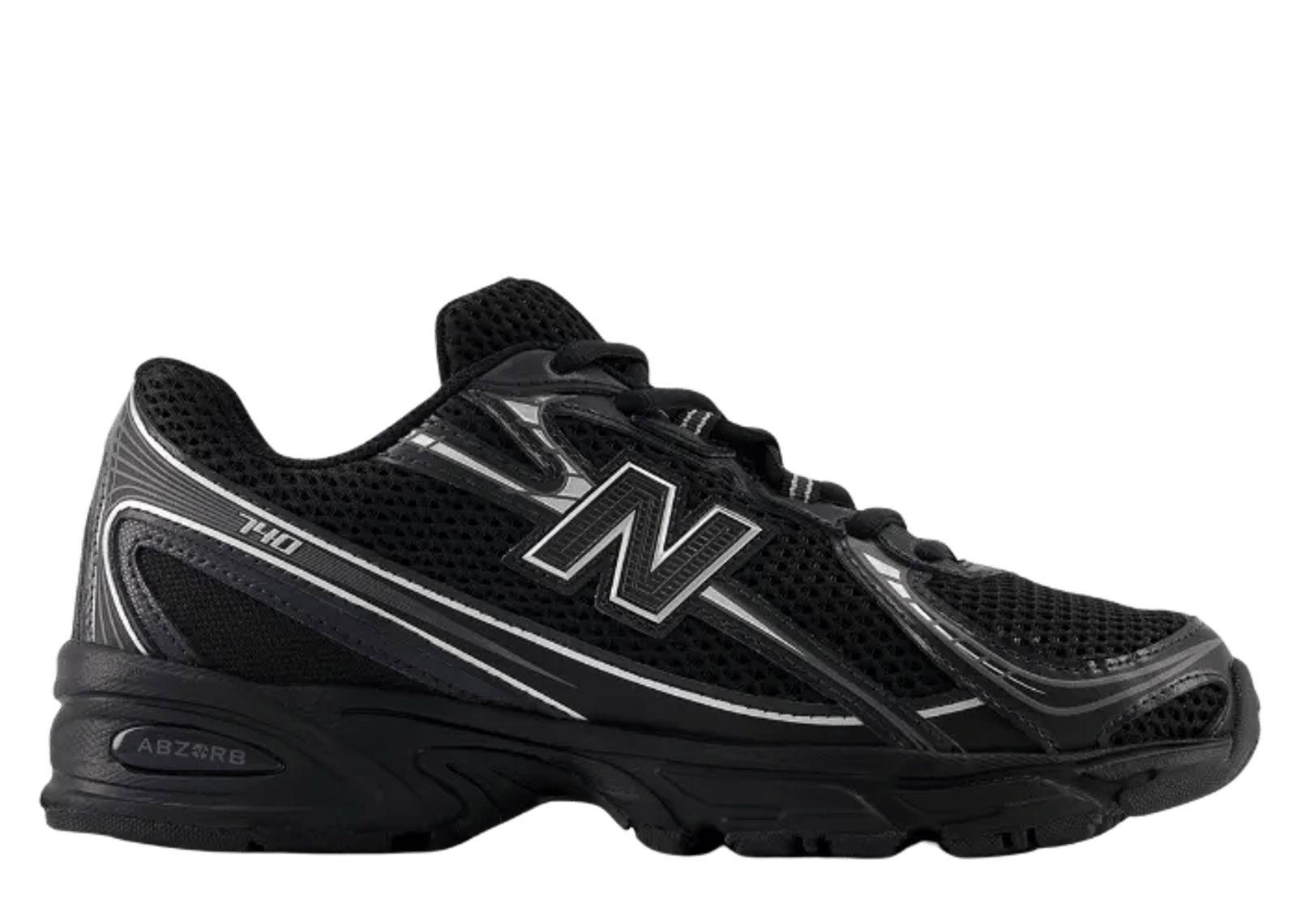 New Balance 740 Black Silver Metallic