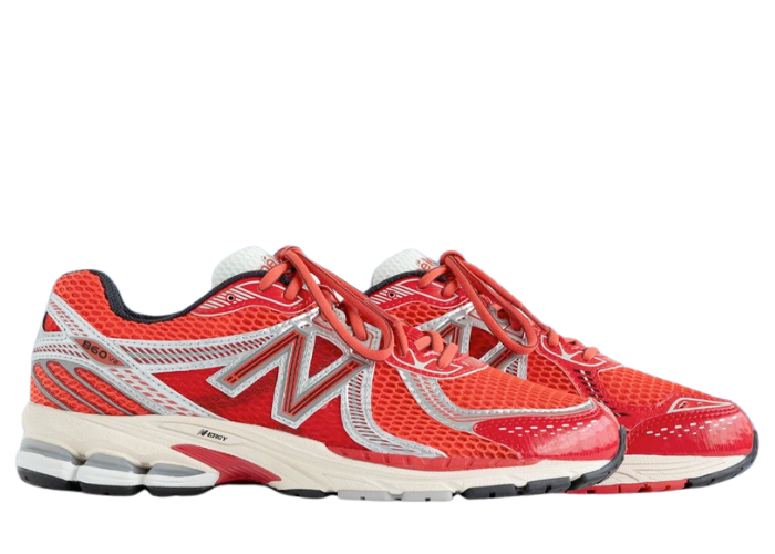 New Balance 860v2 Aime Leon Dore Red Metallic Silver Release Info