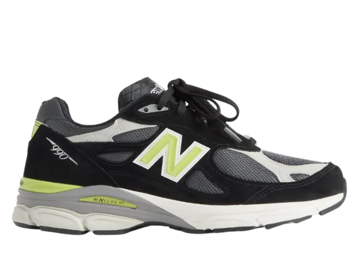 New Balance 990v3 Made in USA Kith United Arrows & Sons Black