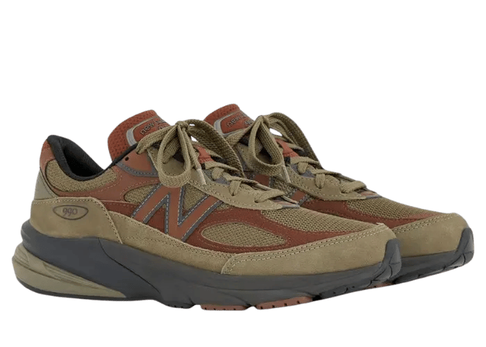 New Balance 990v6 Made in USA Dark Camo Rich Oak