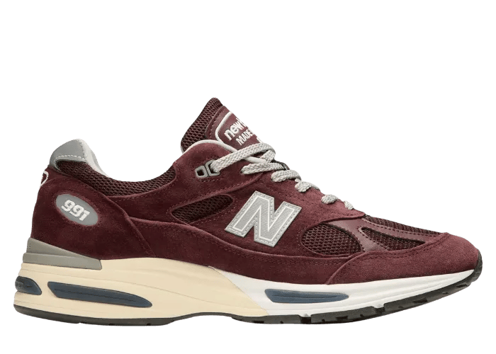 New Balance 991v2 Made in UK Catawba Grape Silver