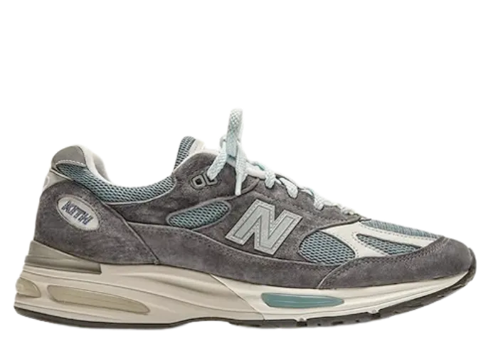 The Kith x New Balance 991v2 Made in UK Steel Blue Releases March 2025