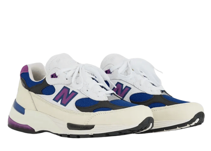 New Balance 992 Made in USA White Team Royal