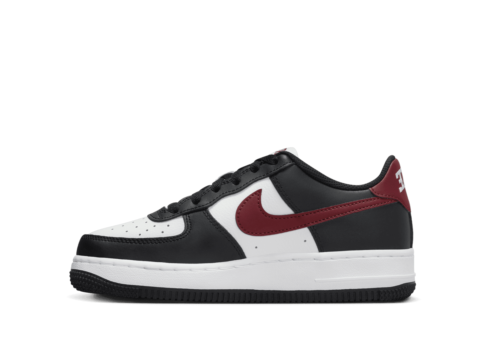 Nike Air Force 1 GS 'Black Dark Team Red'