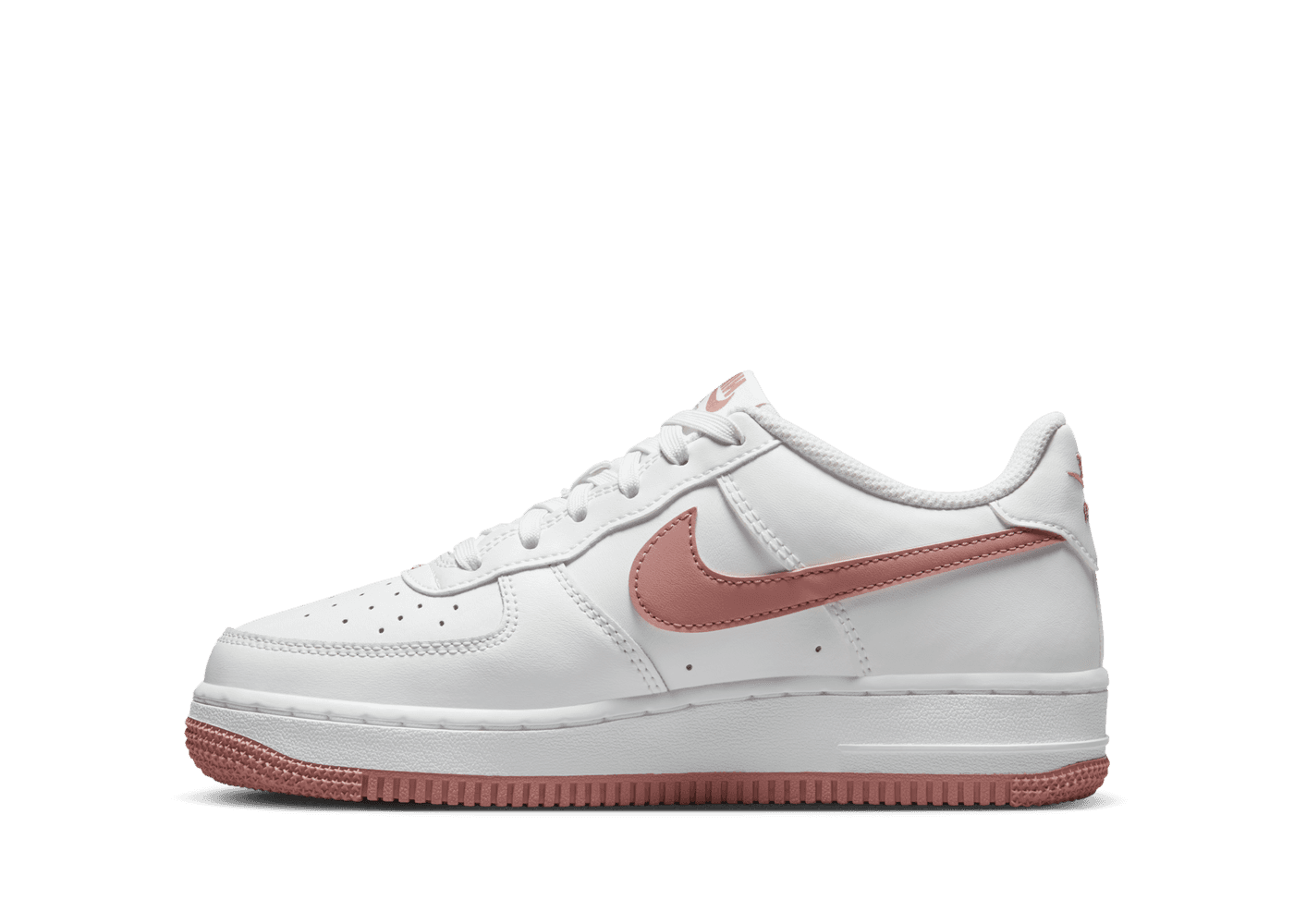 Rose Gold Nike Air Force Low Rust Pink Nike Air Force GS 'White