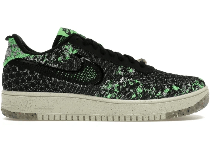 Nike Air Force 1 Crater Flyknit NN Black Scream Green